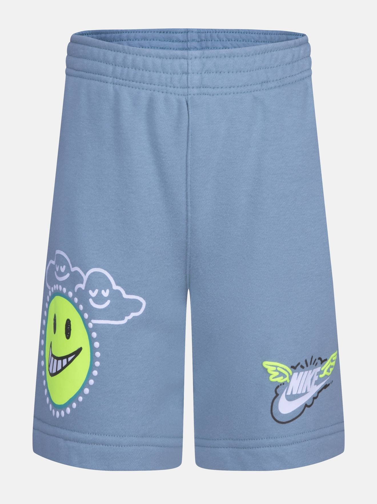 Short Taille Élastique Bleu Clair