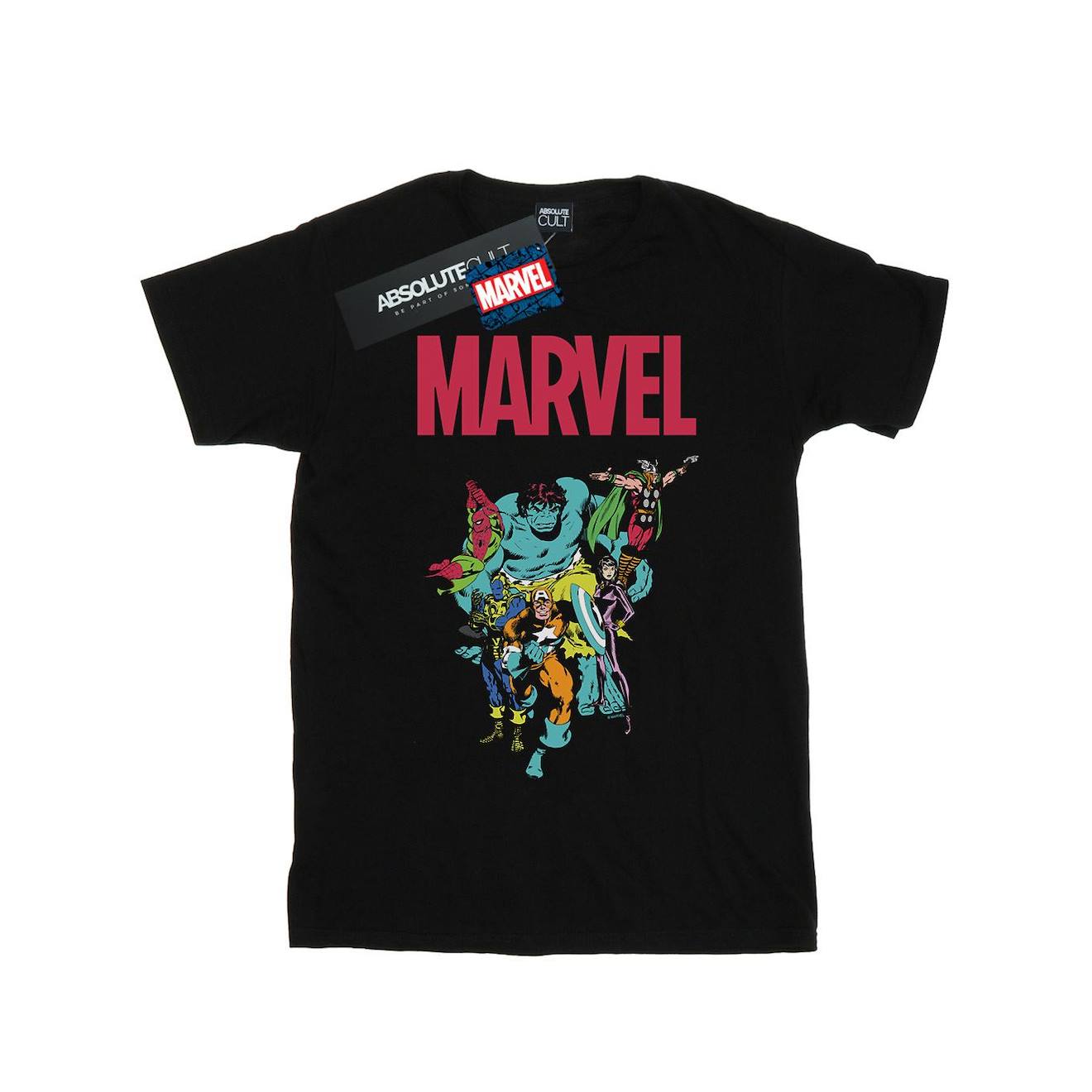 T-shirt Coton Avengers Noir