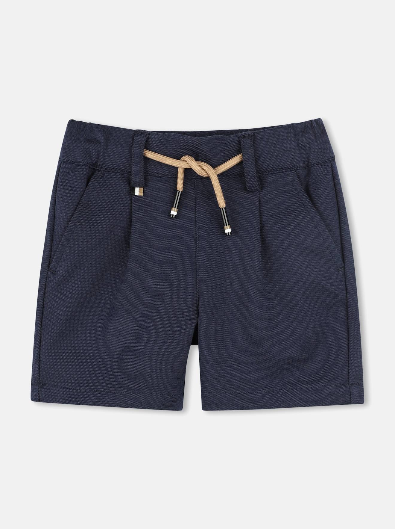 Short Taille Élastique Bleu