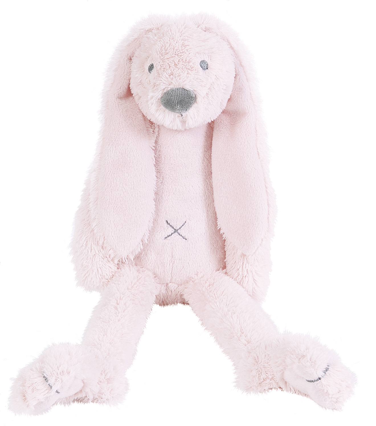 Peluche Lapin Richie Rose Clair 38 Cm Rose
