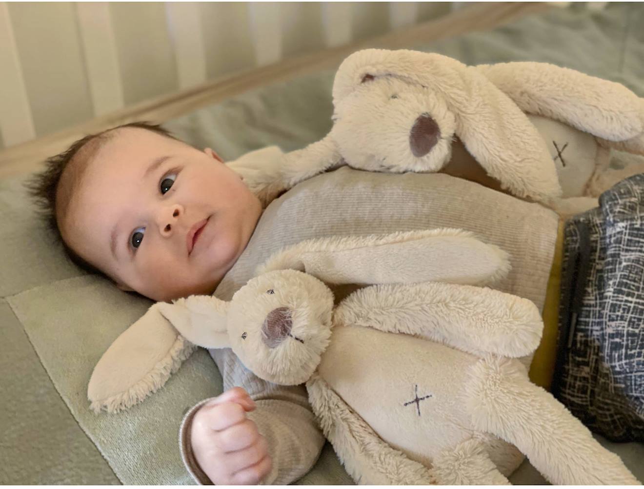 Peluche Lapin Richie 28 Cm Beige (Happy Horse) - Image 2