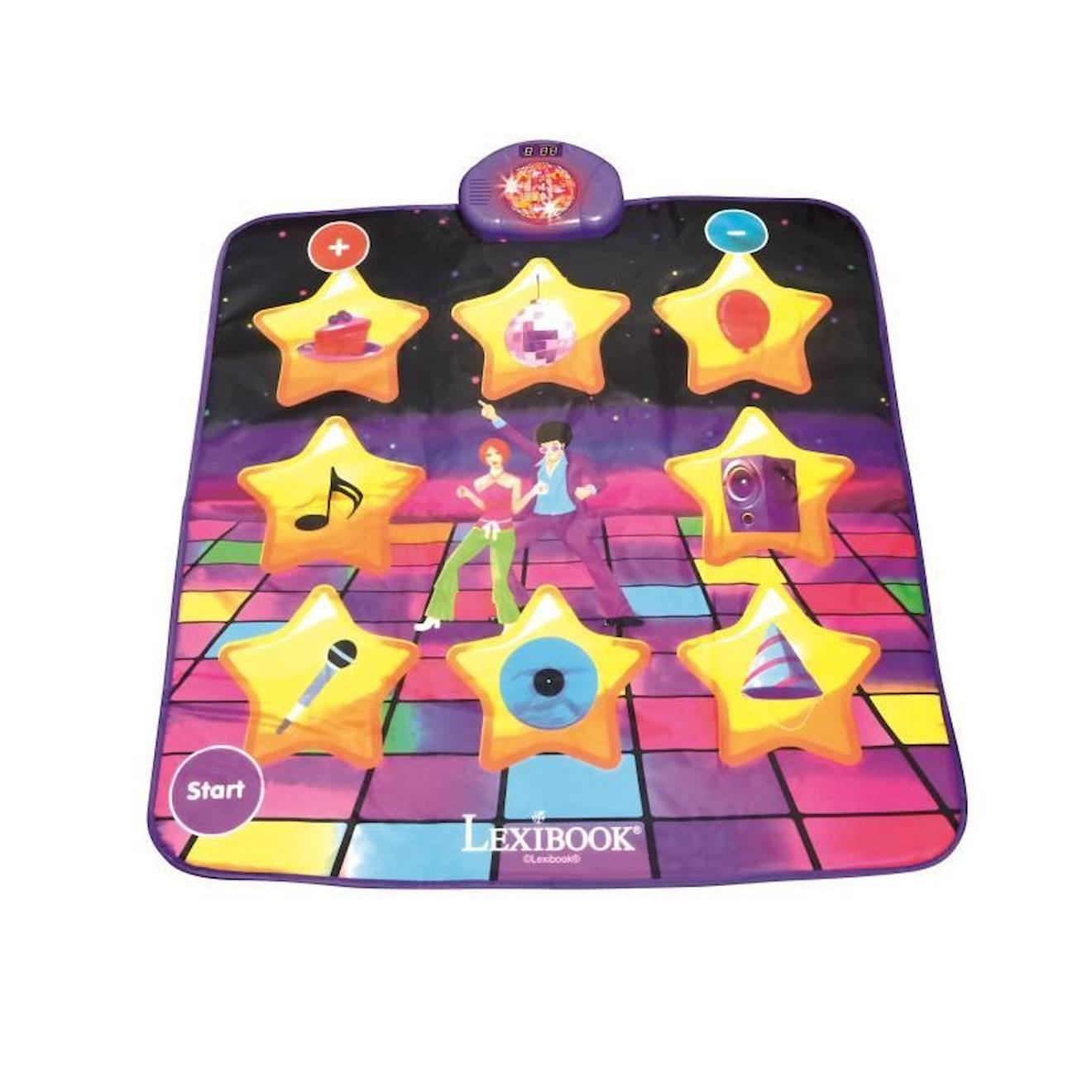 Tapis De Danse Électronique Bluetooth Et Lumineux Violet
