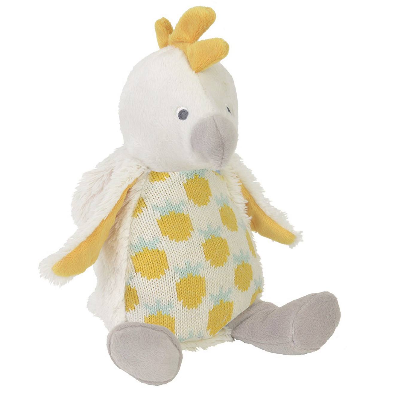 Peluche Cacatoès Corey 24cm Beige