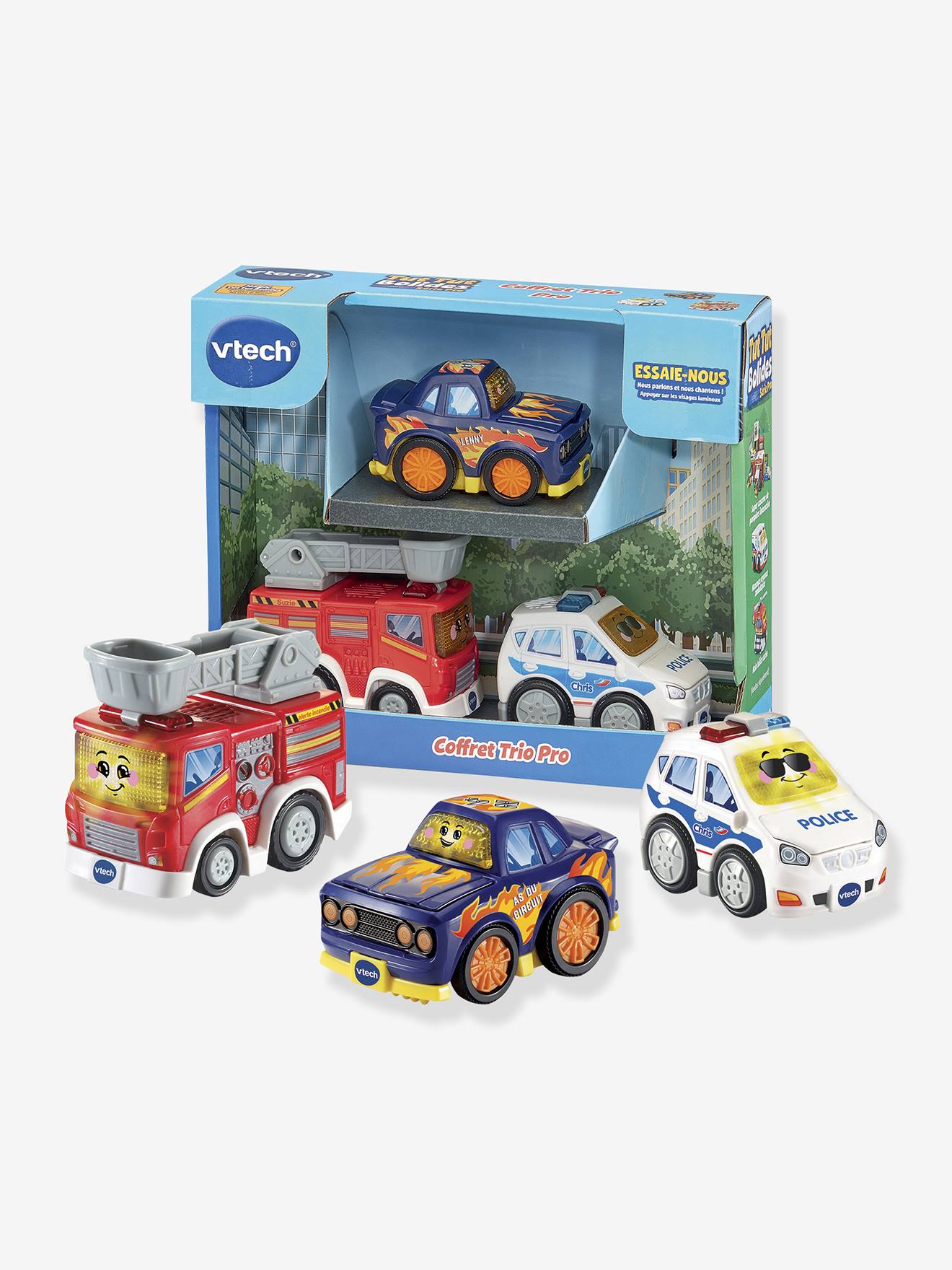 Tut tut bolides - Série pro - coffret trio multicolore