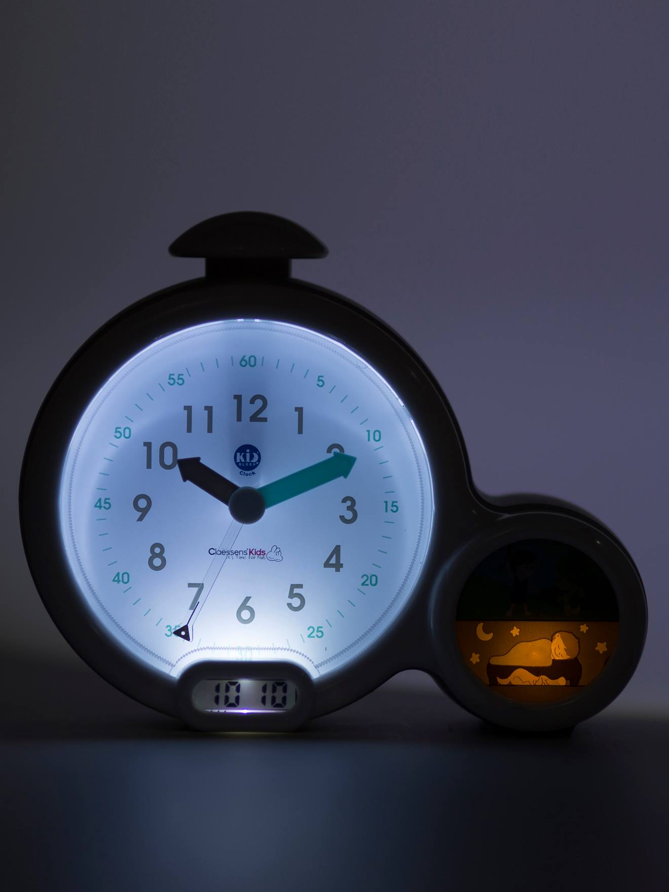 Réveil Kid'Sleep Clock gris Pabobo : King Jouet, Activités d'éveil