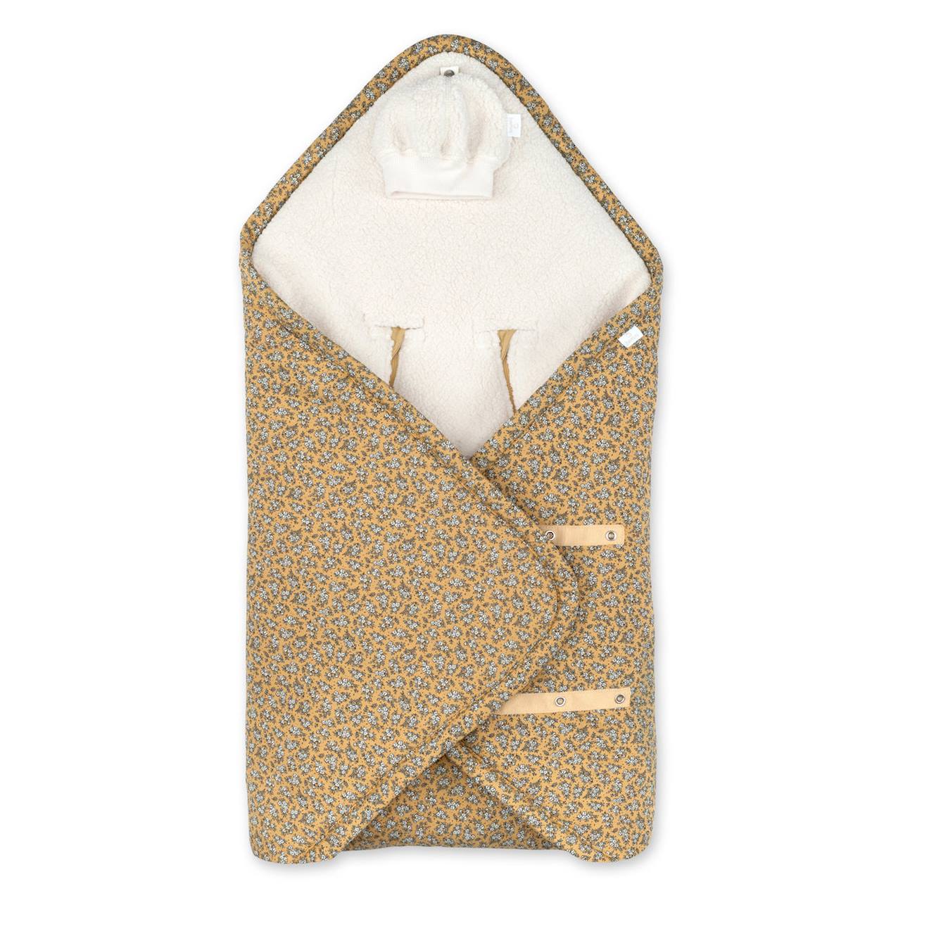 Nid D'ange Biside Ouatiné Hiver - Pady Jersey - Teddy Print Heidi Ocre