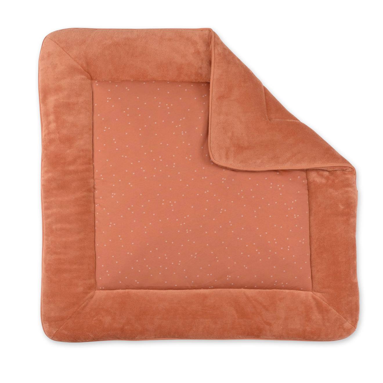 Tapis De Parc Et Jeu - Pady Jersey - Bambou Mini Print Caramel