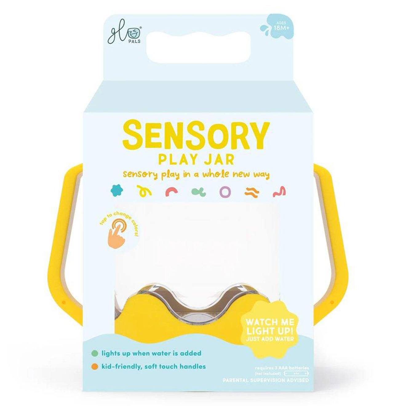 Bouteille Sensorielle Lumineuse Jaune (Glo Pals) - Image 2
