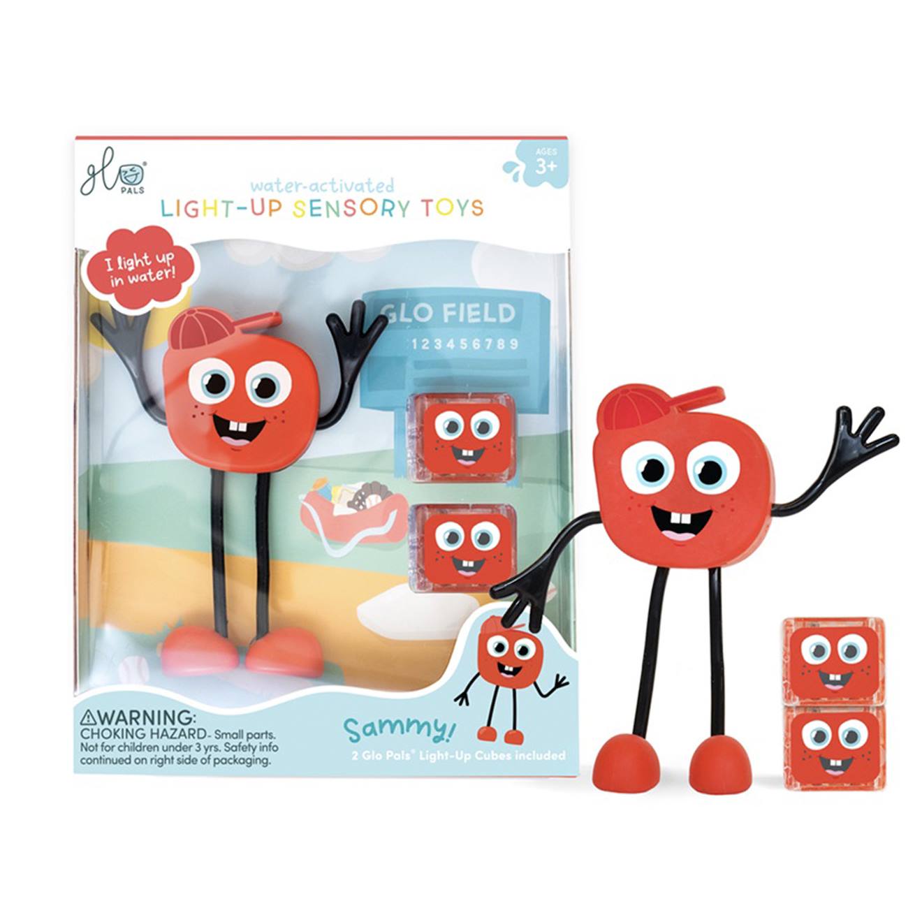 Jouet Personnage Sensoriel Lumineux Rouge