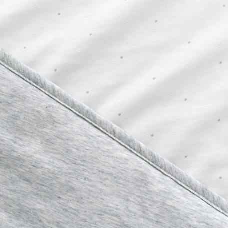 Couverture hiver - tog 3 cocon moelleux Dots plum+Mix grey 11 - vertbaudet enfant 
