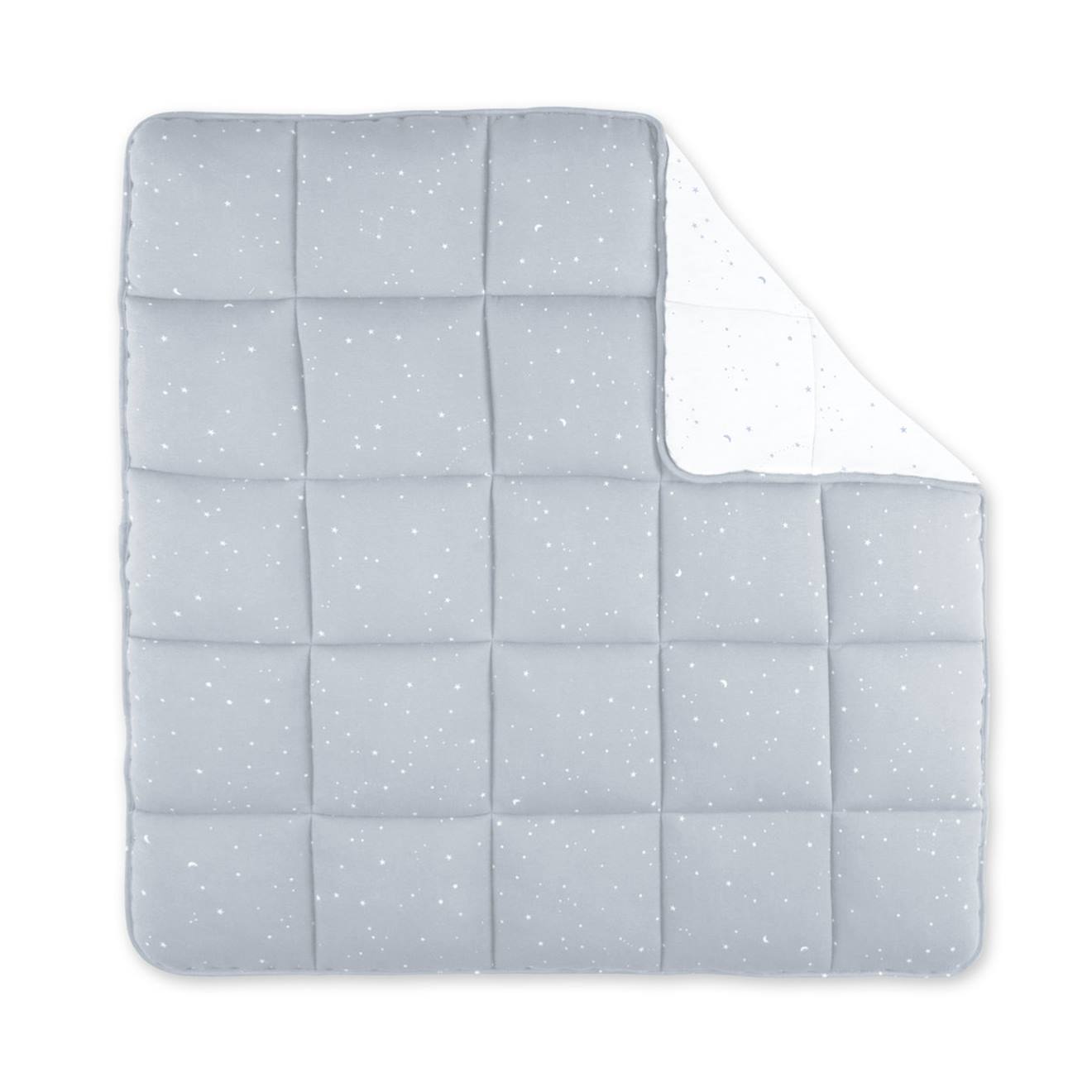 Tapis De Parc Et Jeu - Pady Jersey - Jersey Little Stars Print Grizou