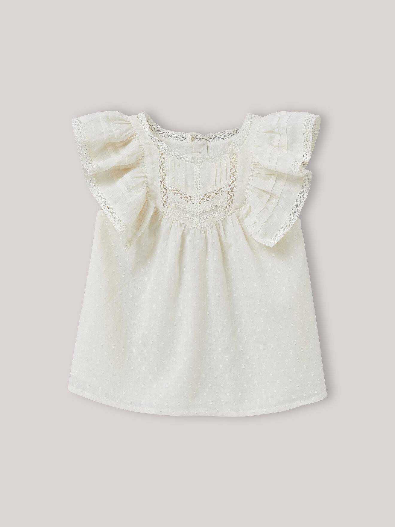 Blouse Plumetis Ecru