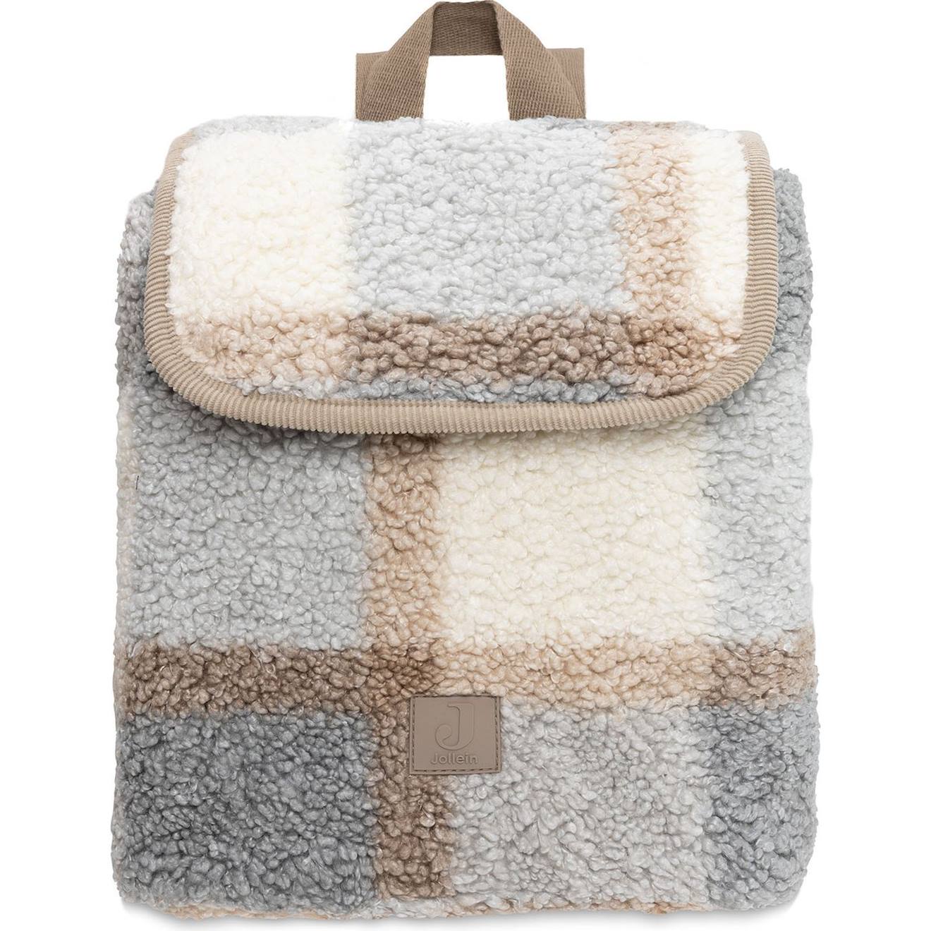 Sac Dos Bb Check Boucle Beige Gris Marron 18 €