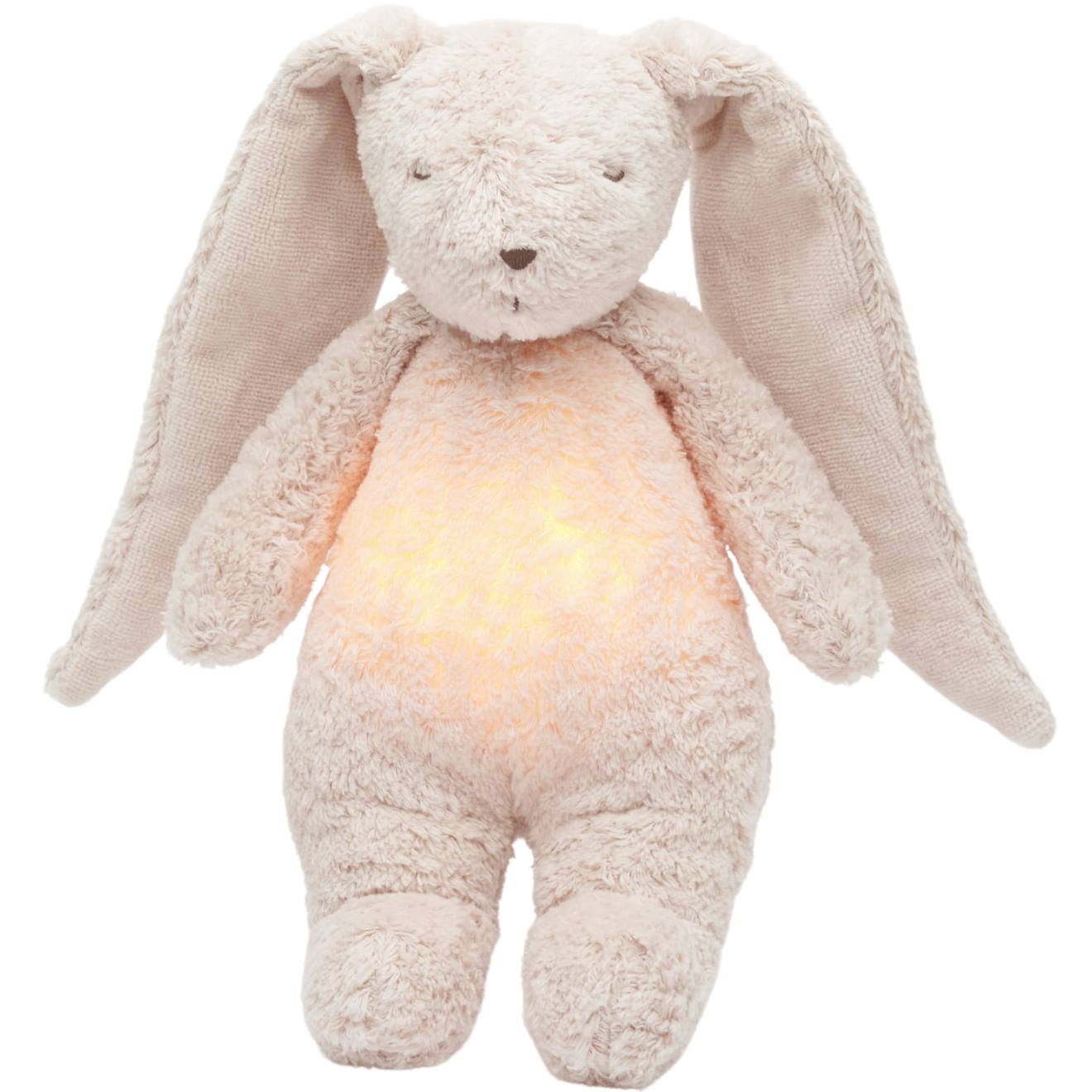 Peluche Veilleuse Lapin Nature Bio Avec Sons & Lumières Rose 2.0 Rose