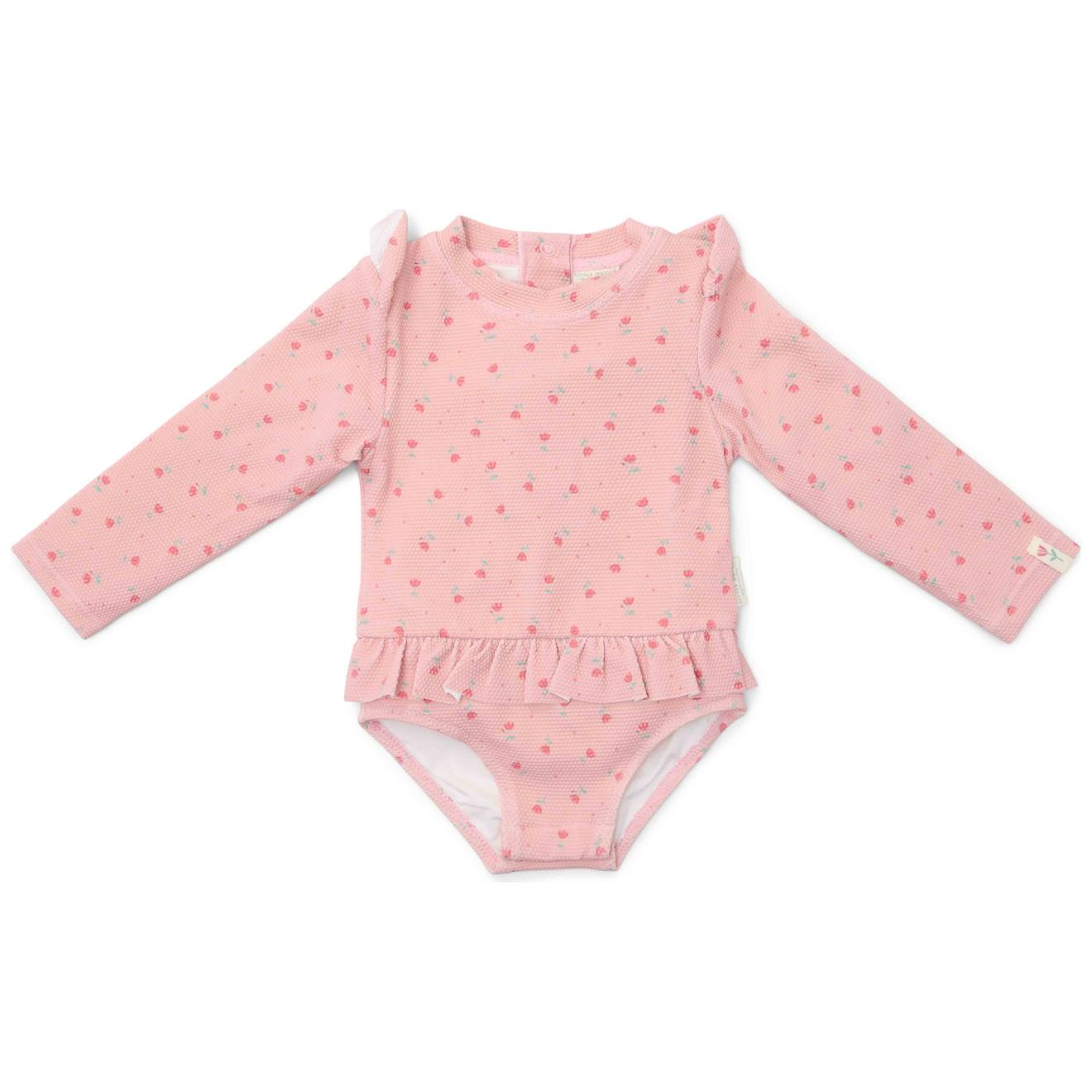 Maillot De Bain Manches Longues 1 Pièce Rose