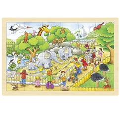 Jouet-Puzzle une journée au zoo 24 pcs
