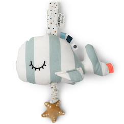 Peluche musicale à suspendre baleine rose wally  - vertbaudet enfant