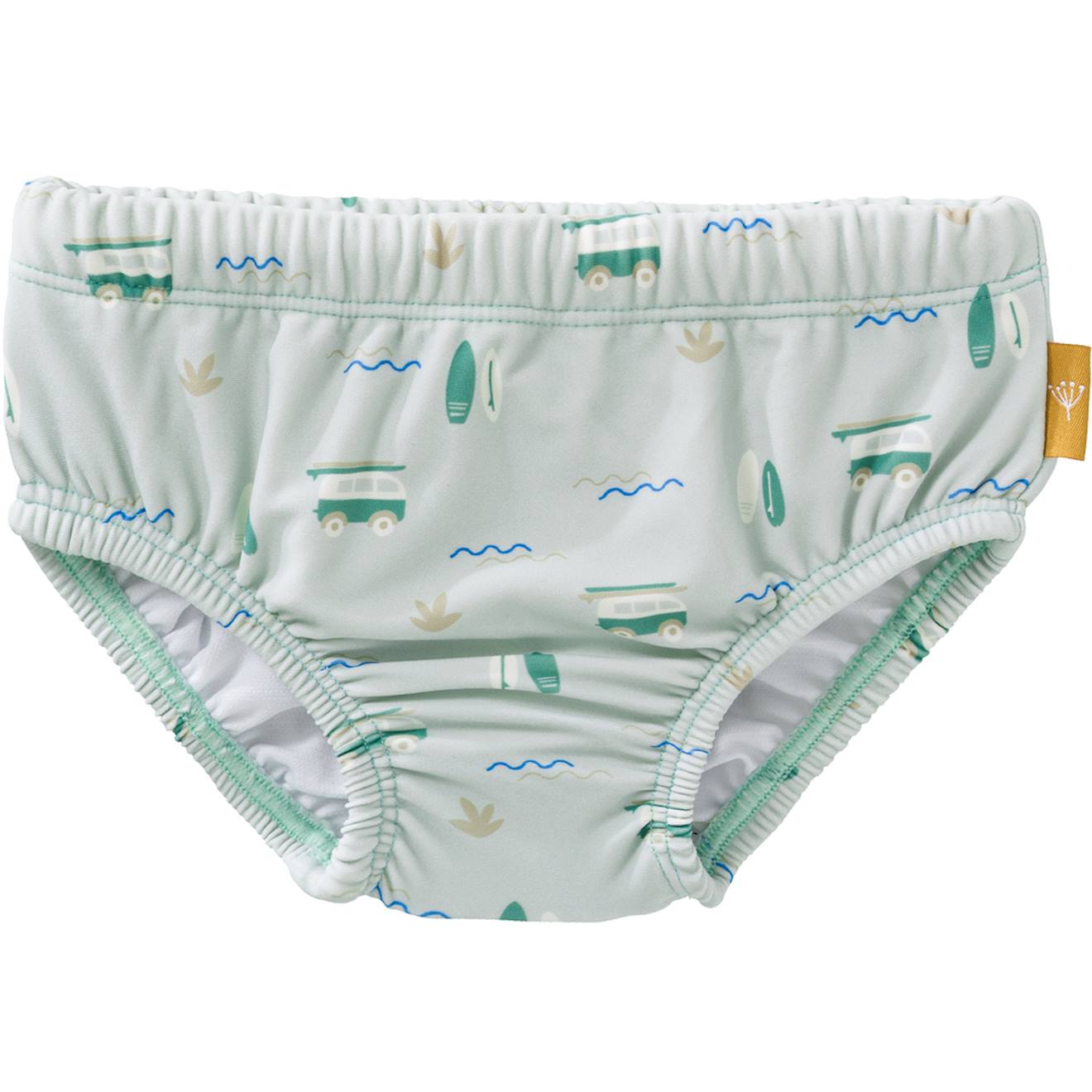 Maillot De Bain Couche Vert, Bleu, Blanc