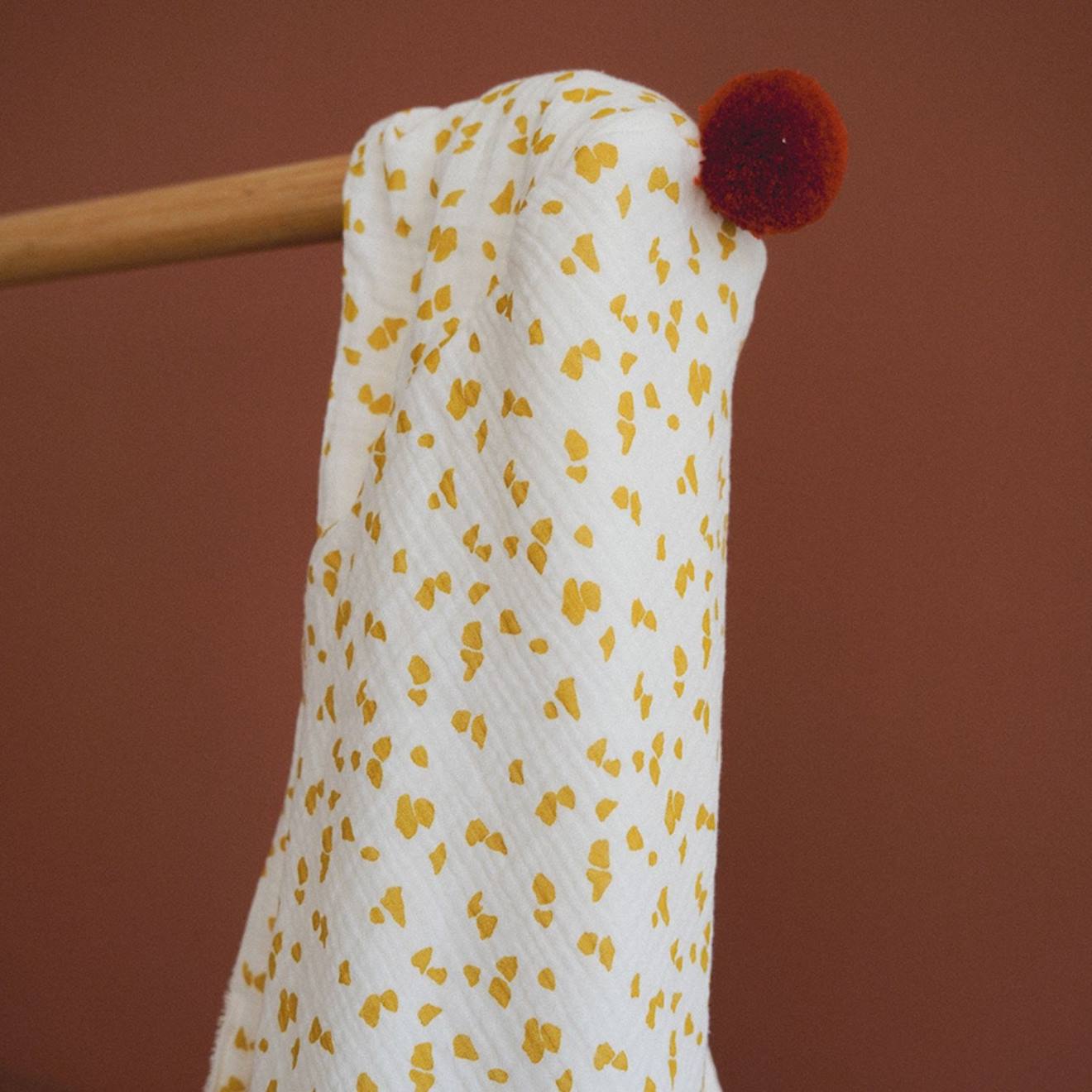 Cape De Bain Honey Moon (75 X 75 Cm) Blanc, Jaune, Rouge (Domiva) - Image 2