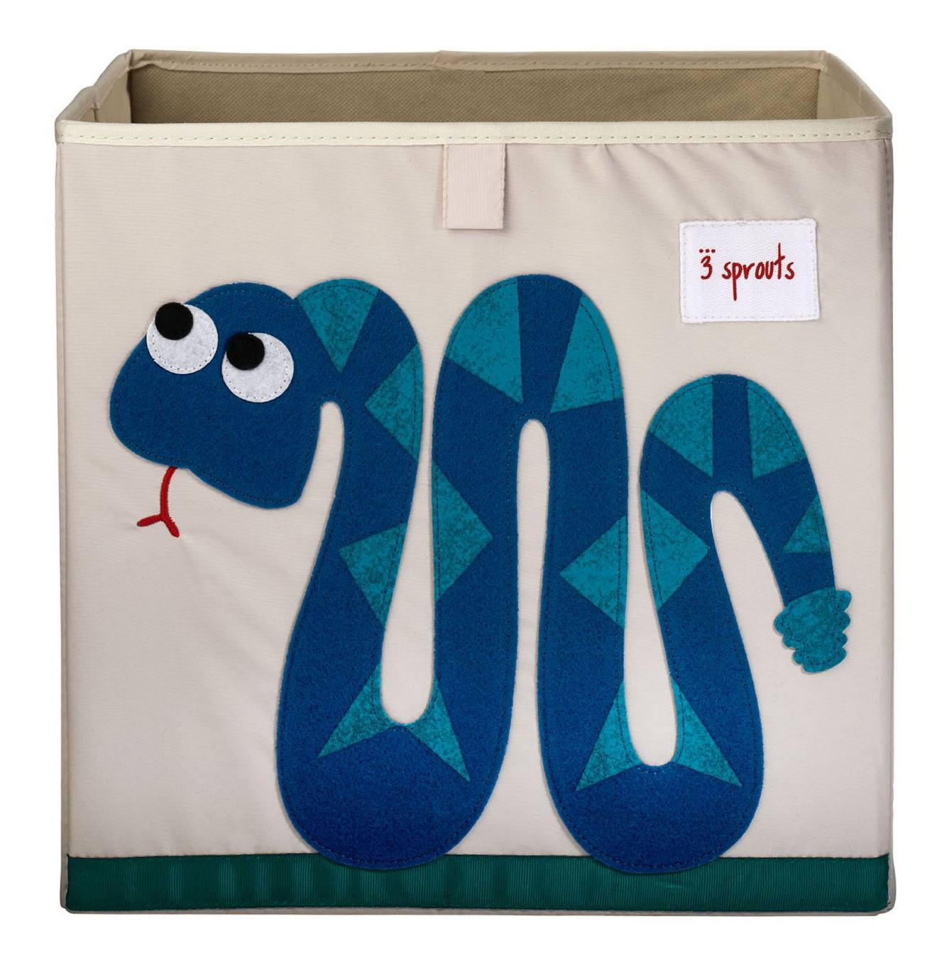 Cube De Rangement Serpent Bleu