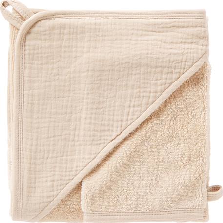 Fille-Peignoir de bain-Cape de bain bambou + gant caramel forest (70 x 70 cm)