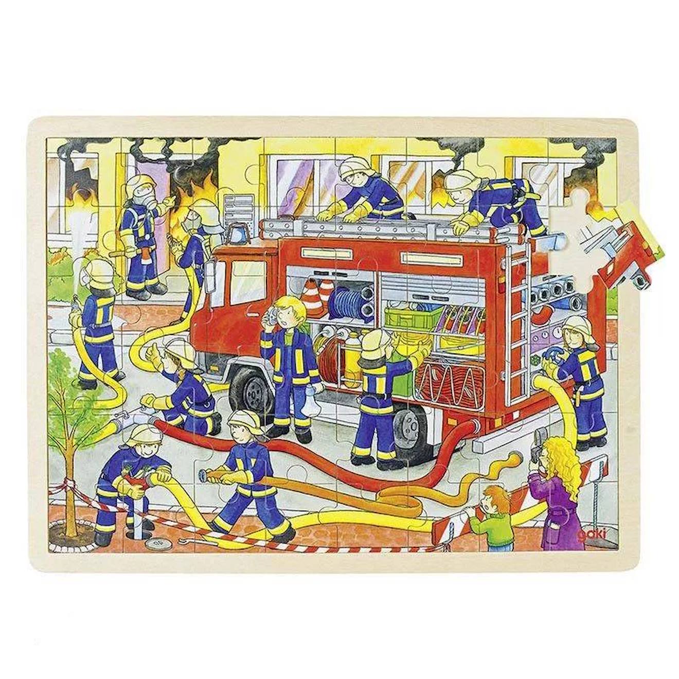 Puzzle Brigade De Pompiers Beige