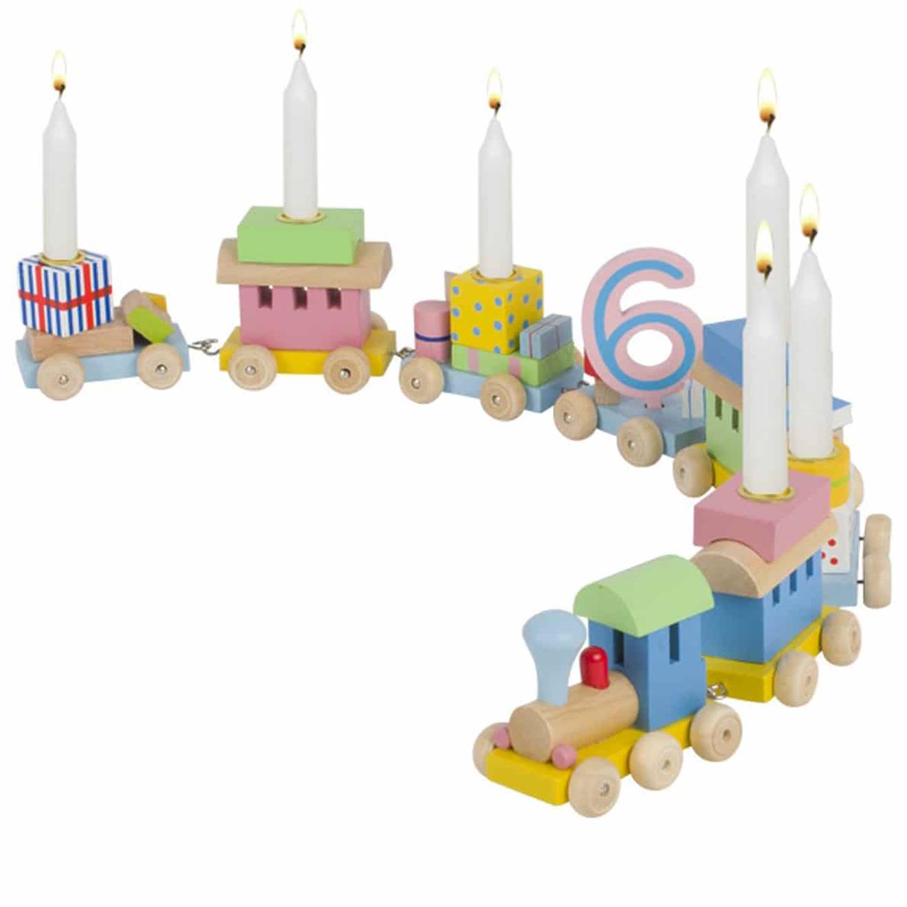 Train Anniversaire 14 Pcs Beige