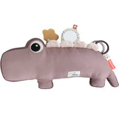 Jouet-Peluche d'activités vibrante croco rose