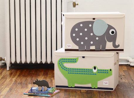 Coffre à jouets crocodile Vert 2 - vertbaudet enfant 