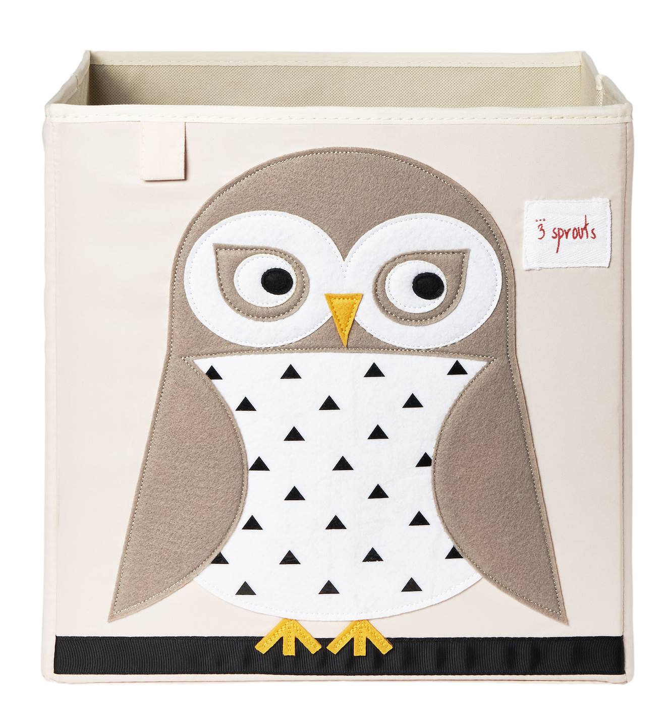Cube De Rangement Chouette Gris