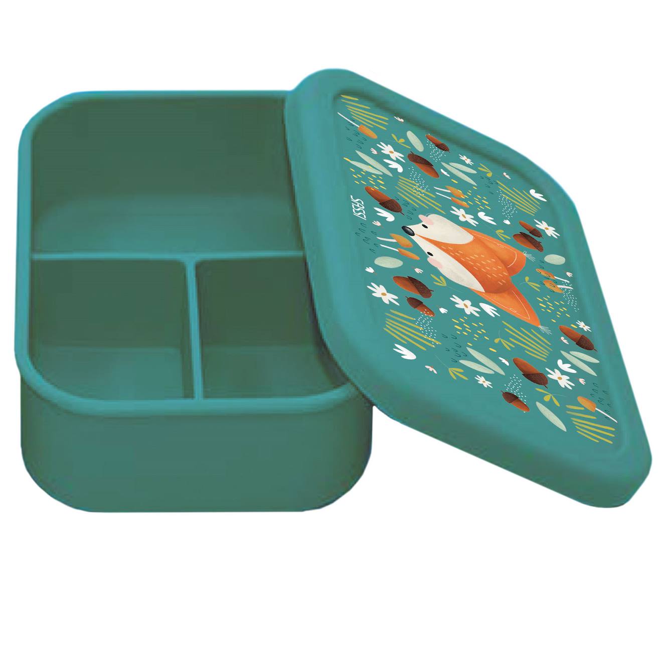 Boîte À Lunch En Silicone Crunchy Le Renard Vert