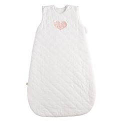 Linge de maison et décoration-Gigoteuse douillette bébé en coton matelassé - petit coeur