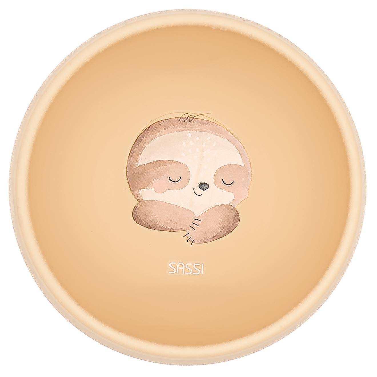 Bol En Silicone Gnawy Le Paresseux Beige