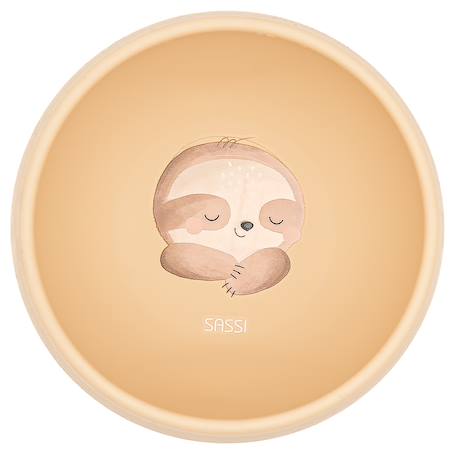 Sassi - Bol En Silicone Gnawy Le Paresseux Beige