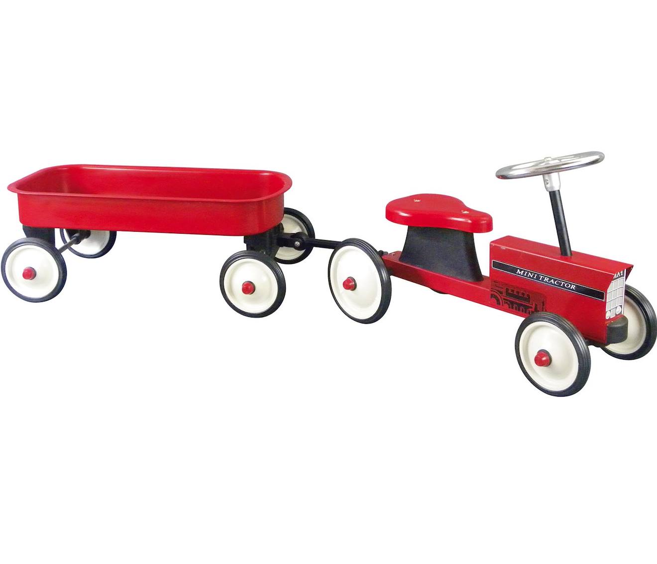 Porteur Tracteur Avec Remorque Rouge