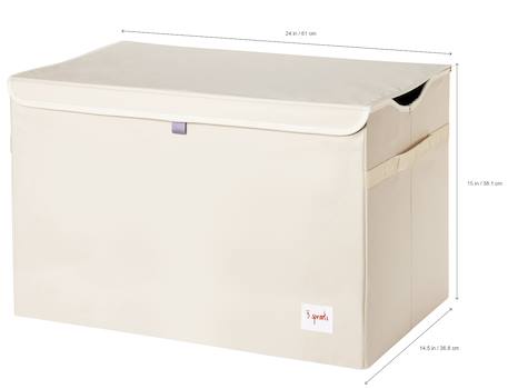 Coffre à jouets yéti Blanc 2 - vertbaudet enfant 