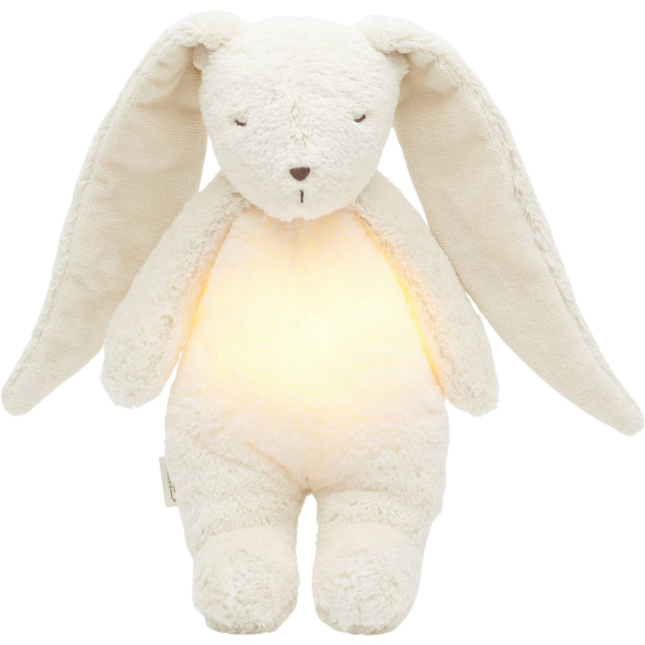 Peluche Veilleuse Lapin Nature Bio Blanc Polaire 2.0 Blanc