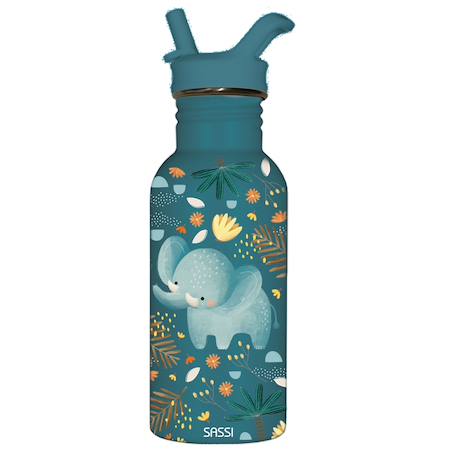 Bouteille en inox chewy l'éléphant 500 ml  - vertbaudet enfant