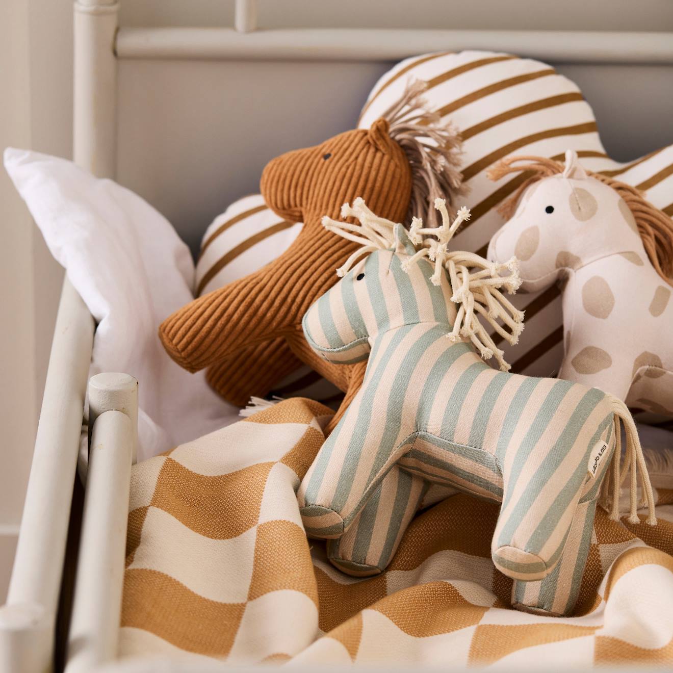 Peluche Cheval Aiden Dotty (28 Cm) Marron (Kid's Concept) - Image 2