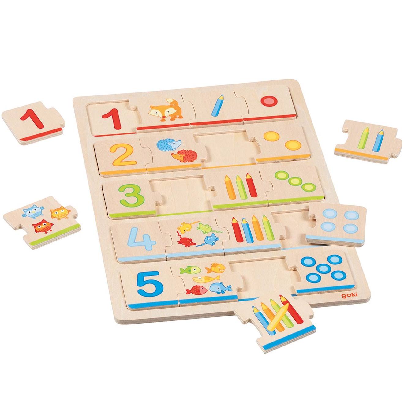 Puzzle Apprendre À Compter Beige