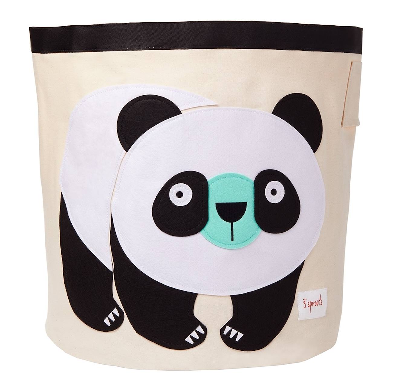 Sac À Jouets Panda Noir