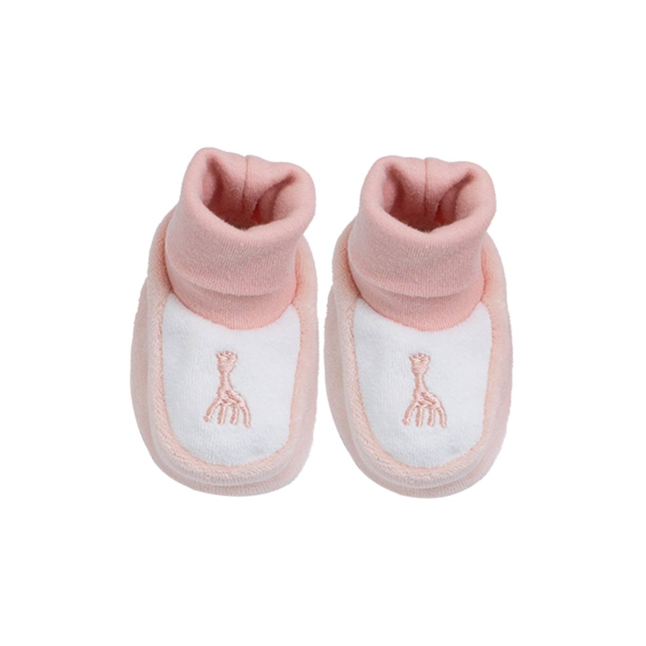 Trois Kilos Sept - Chaussons Bébé Sophie La Girafe® Rose