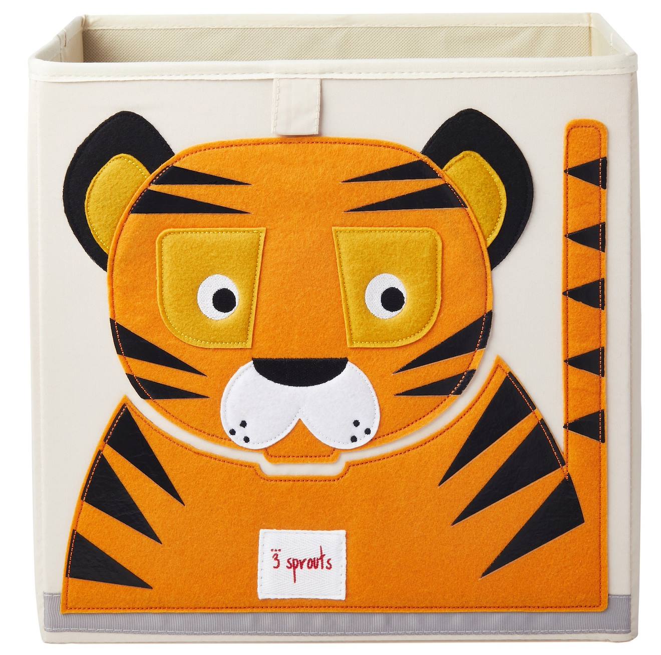Cube De Rangement Tigre Orange