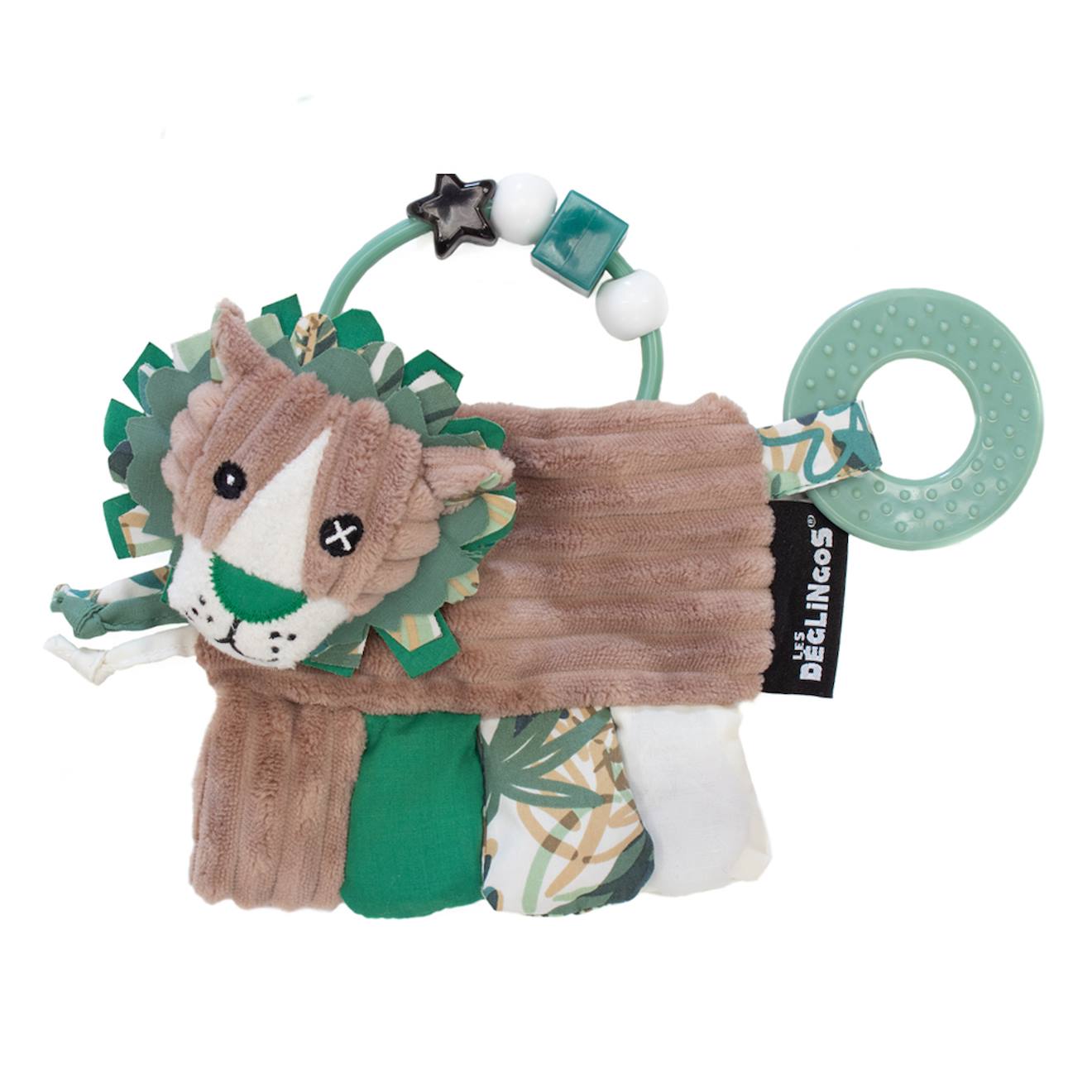 Hochet D'activités Jélékros Le Lion Marron