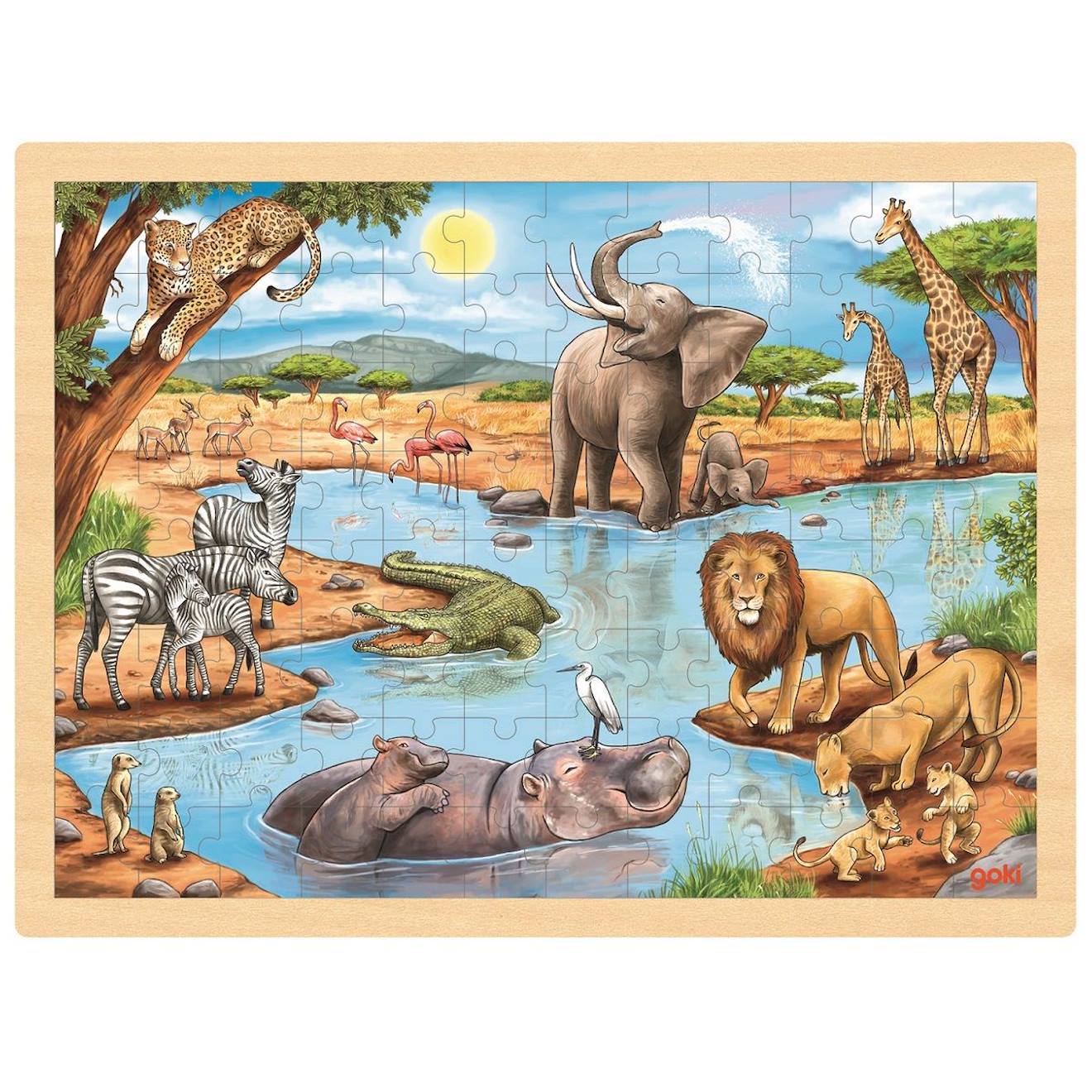 Puzzle Savane Africaine Beige