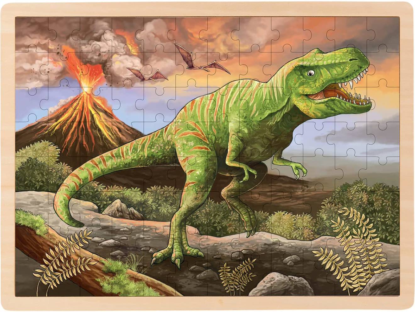 Puzzle T-rex Beige