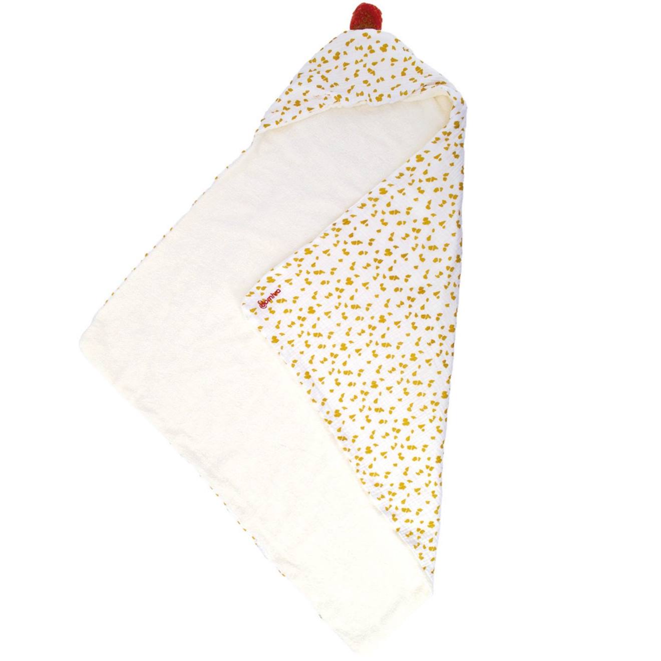 Cape De Bain Honey Moon (75 X 75 Cm) Blanc, Jaune, Rouge (Domiva) - Couverture