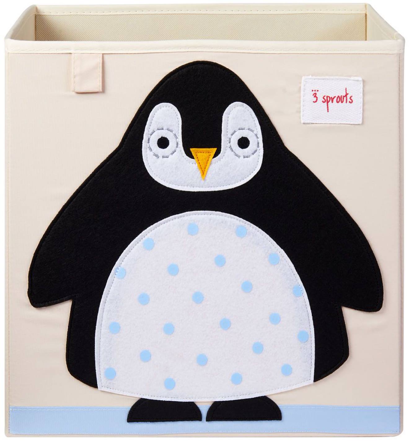 Cube De Rangement Pingouin Noir