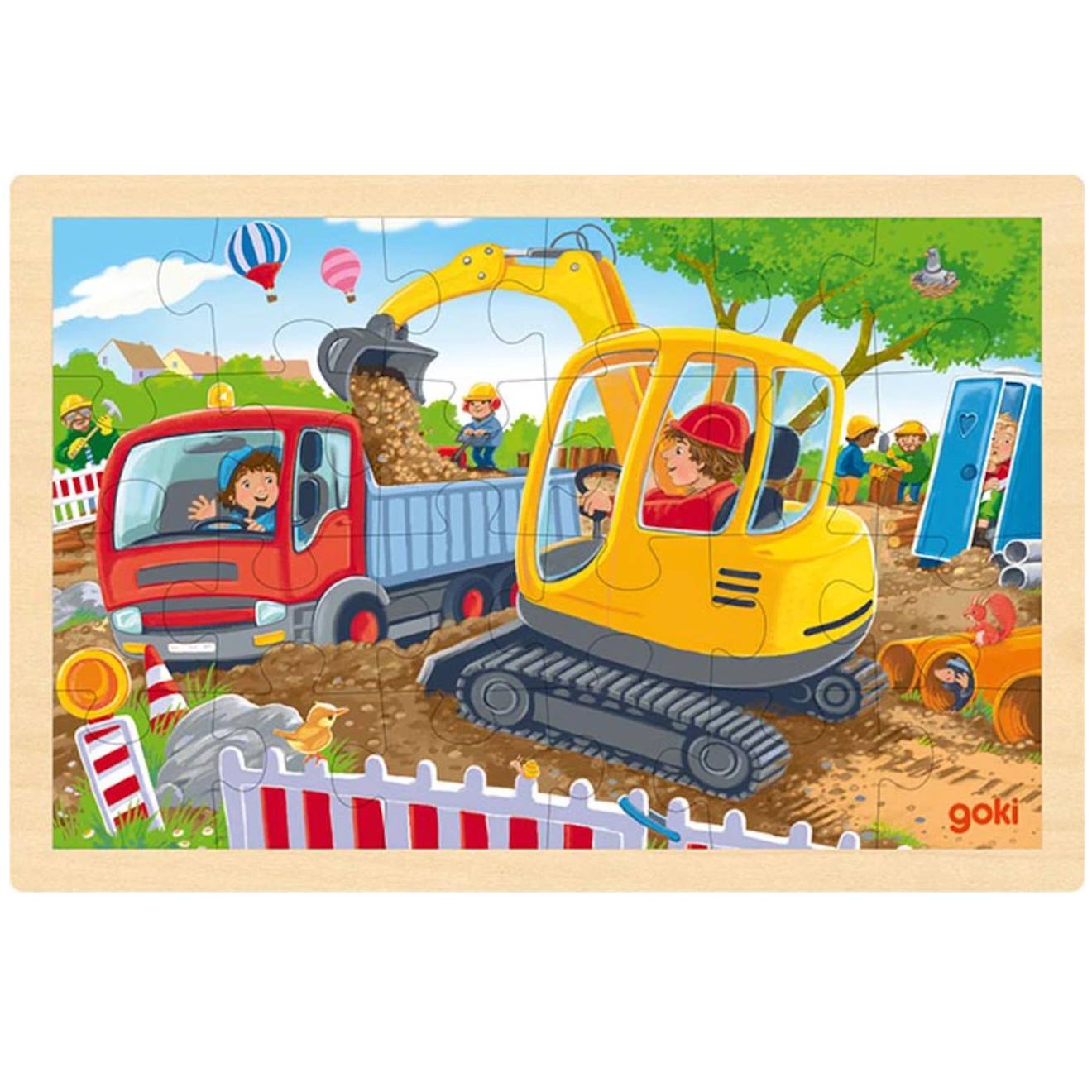 Puzzle Pelleteuse 24 Pcs Beige