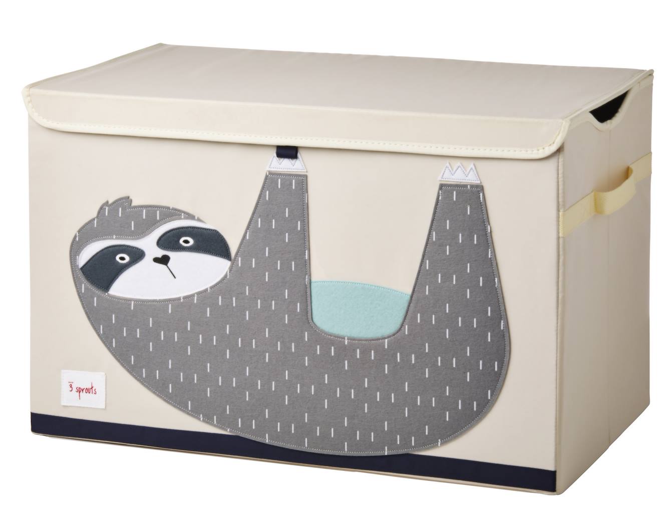 Coffre À Jouets Paresseux Gris
